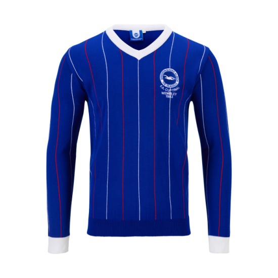 Maillot rétro Brighton & Hove Albion finale FA Cup 1983 enfant Maillot rétro Brighton & Hove Albion finale FA Cup 1983 enfant