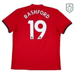 Maillot rétro domicile homme Manchester United 2017/18 Rashford #19