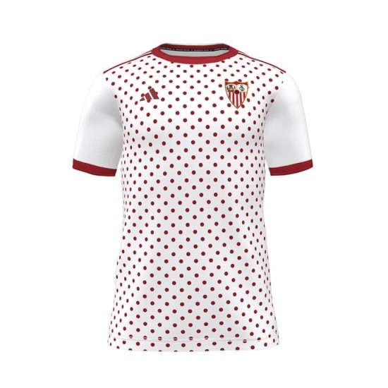 Enfant Séville FC 2025/26 Troisième Maillot Prématch - Blanc Enfant Séville FC 2025/26 Troisième Maillot Prématch - Blanc