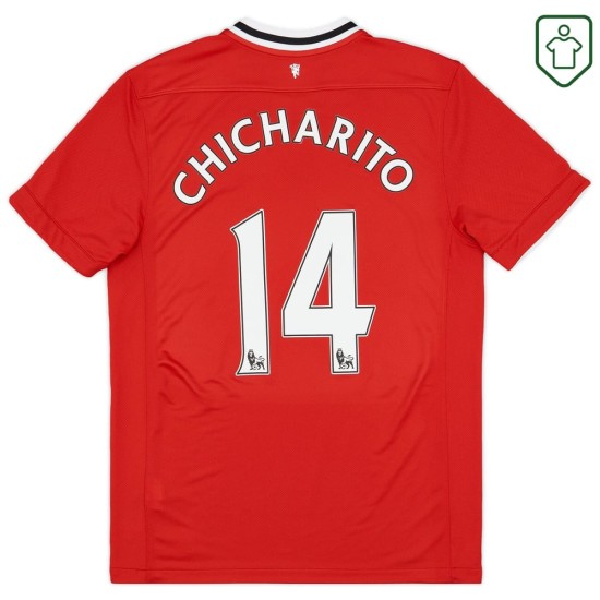 Maillot rétro domicile homme Manchester United 2011/12 Chicharito #14 Maillot rétro domicile homme Manchester United 2011/12 Chicharito #14