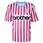 Enfant Manchester City 1988 Extérieur Rétro Maillot