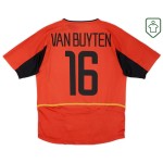 Homme Maillot rétro domicile Belgique 2002/04 Van Buyten #16