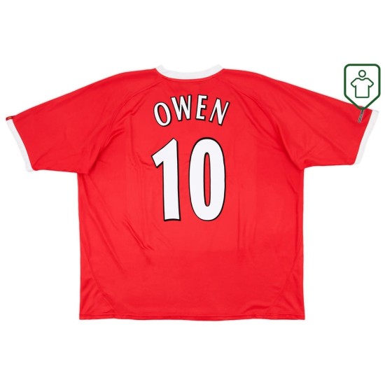 Maillot rétro domicile Ligue des champions homme Liverpool 2001/03 Owen #10