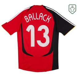 Homme Maillot rétro extérieur Allemagne 2005/07 Ballack #13