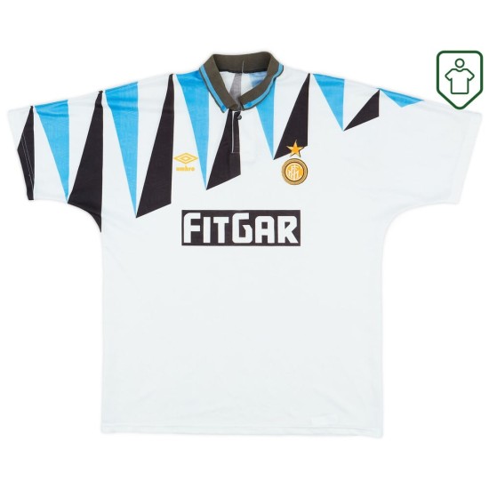 Homme Maillot extérieur rétro Inter Milan 1991/92