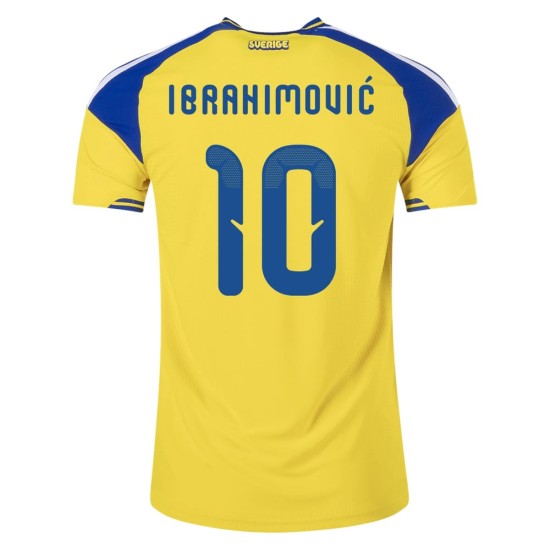 Maillot Domicile Authentique Suède 2026 Homme IBRAHIMOVIĆ #10