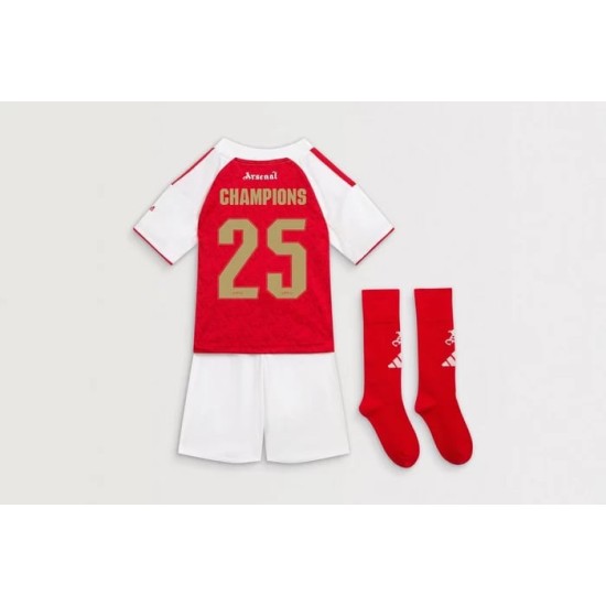Kit Enfant Arsenal 2025/26 Domicile Champions UWCL Kit Enfant Arsenal 2025/26 Domicile Champions UWCL