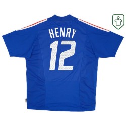 Homme Maillot rétro domicile France 2002/04 Henry #12