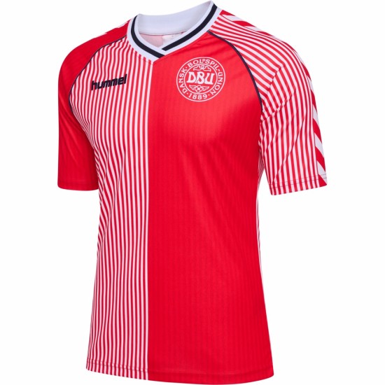Maillot Retro Danemark 86 Rouge Enfant