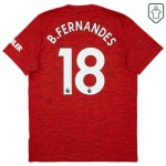Maillot rétro domicile homme Manchester United 2020/21 B. Fernandes #18 Maillot rétro domicile homme Manchester United 2020/21 B. Fernandes #18