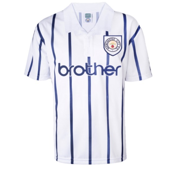 Enfant Manchester City 1993 Extérieur Rétro Maillot