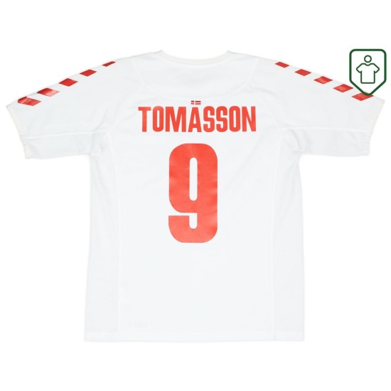 Homme Maillot rétro extérieur Danemark 2003/04 Tomasson #9
