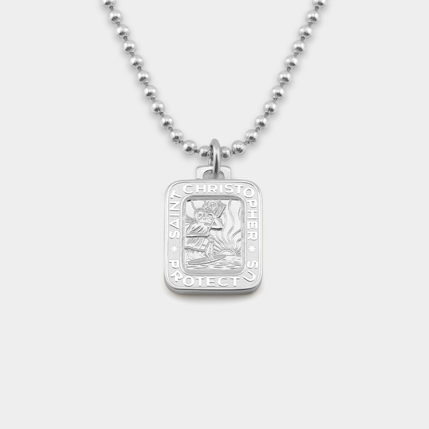 Rectangle Saint-Christophe - Argent / Blanc